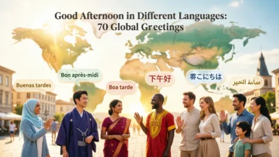 Good Afternoon in Different Languages