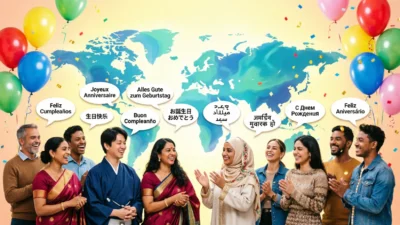 Happy Birthday in Different Languages